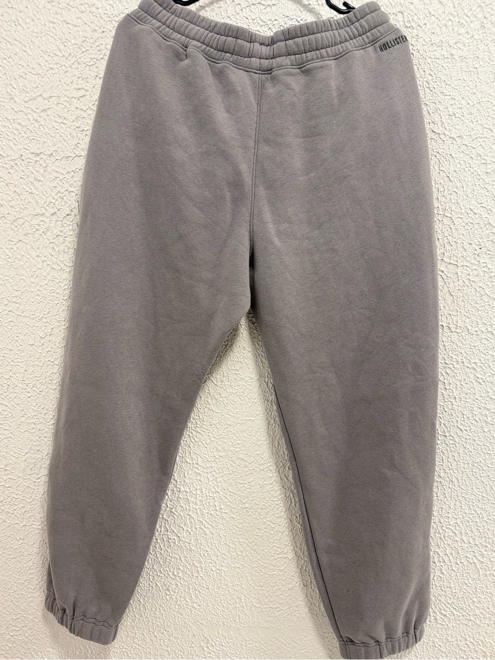 Hollister Baggy Cinch Joggers Gray Small NWT Zipper Pocket - Picture 4 of 4